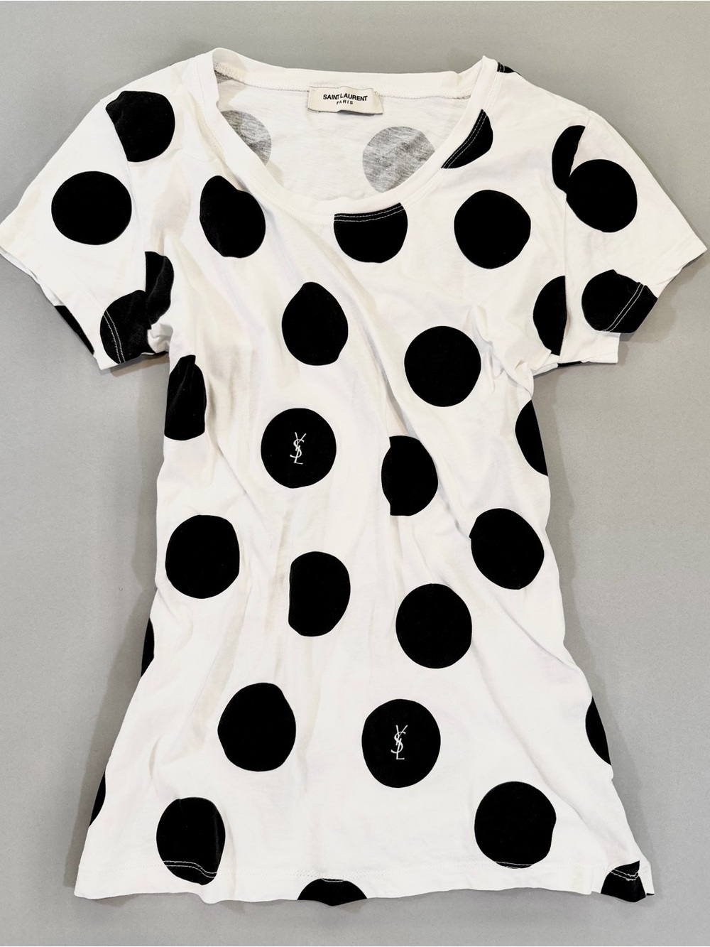Vintage Saint Laurent Polka Dot Tee